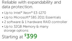 Reliable with expandability and data protection.